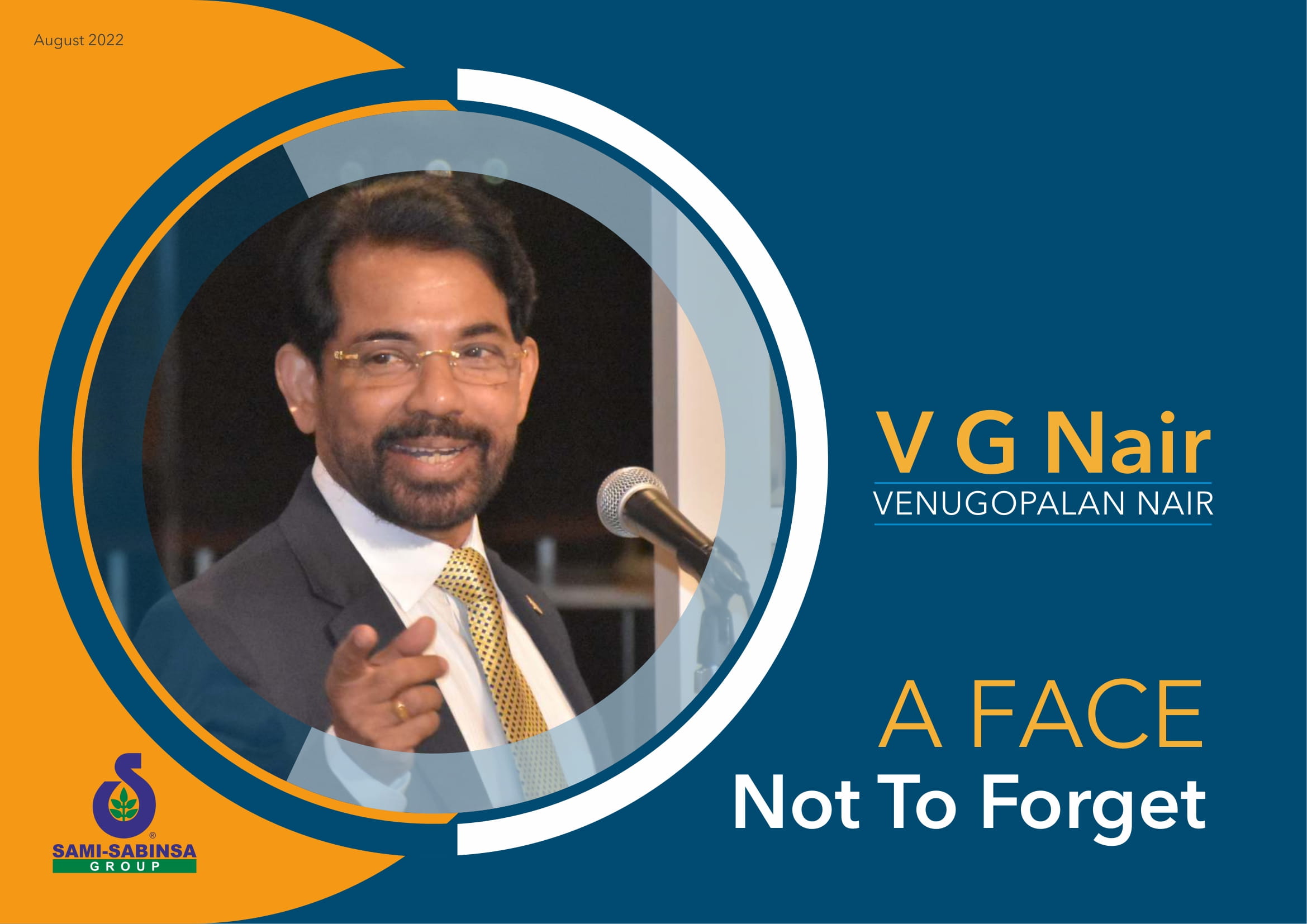 V G Nair - A Face Not To Forget