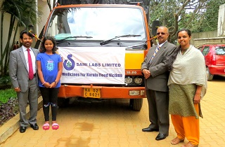 Sami Labs donates medicines for Kerala Flood Victims (Curcumin Tablets)